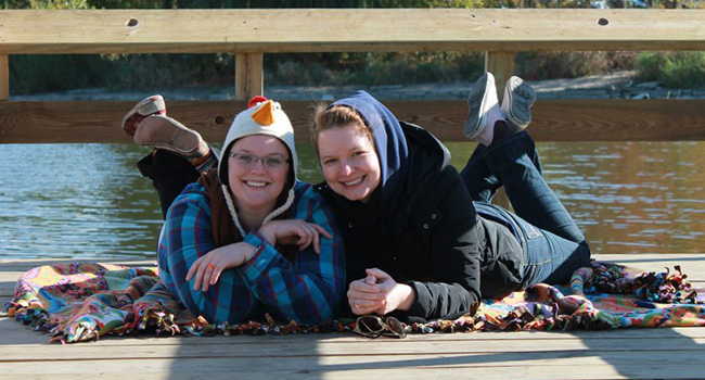 Kristin Roehl with Victoria Cox